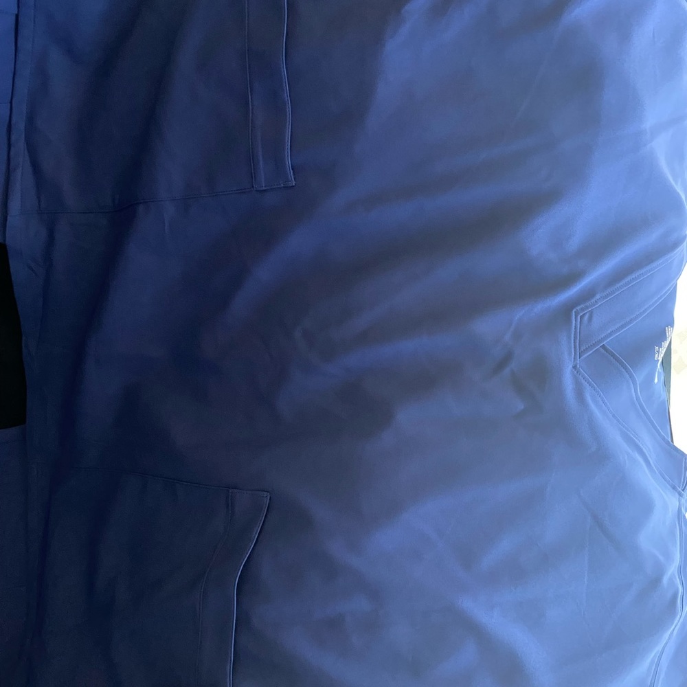 XL royal blue scrub set (top/bottom)